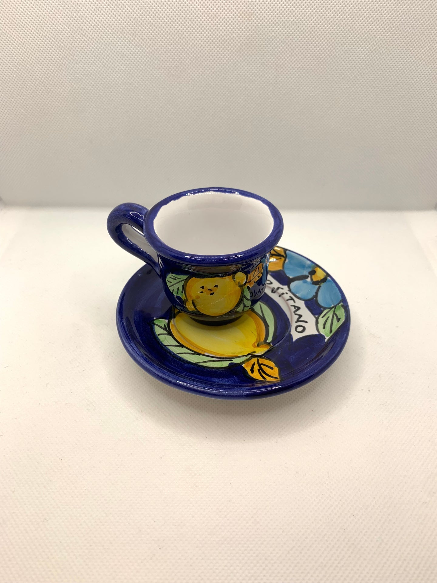 Lemon Flower Coffee Cup and Plate