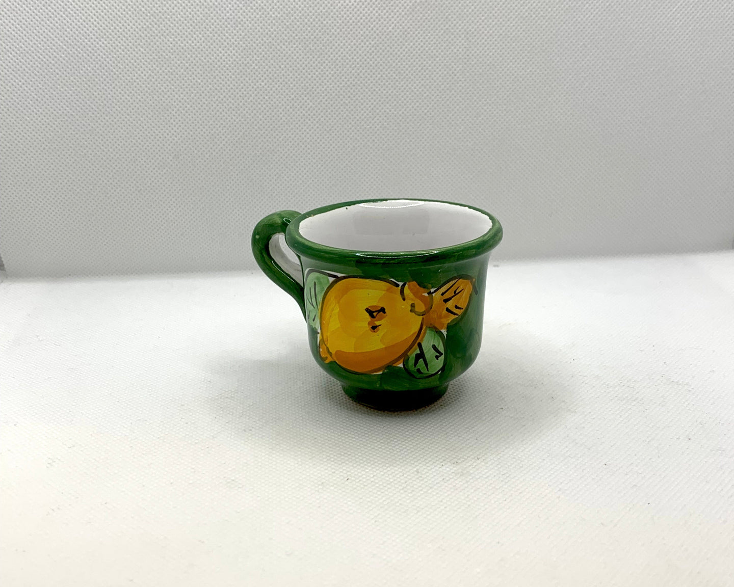 Espresso coffee cup Lemon and Flower