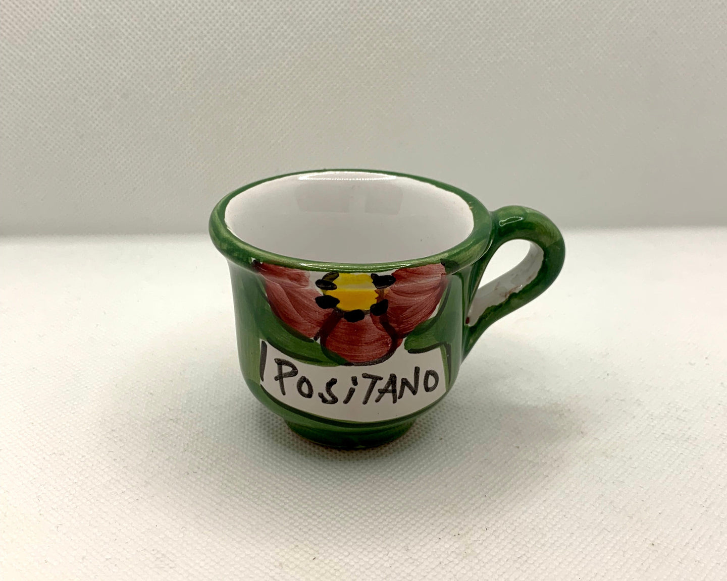 Espresso coffee cup Lemon and Flower